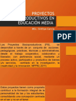 PROYECTOS SOCIOPRODUCTIVOS EN INSTITUCIONES EDUCATIVAS