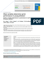What Variables Determine Sprint Performance in Young Ath - 2020 - Science - Spor PDF