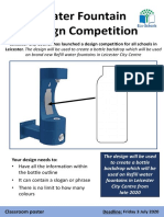 Water Fountain Competition Classroom Poster