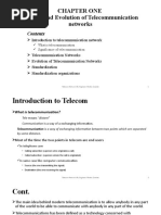 Chapter One History and Evolution of Telecommunication Networks