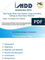 Real Scale Road Test Section Using Coal Mine Tailings As Road Base Material