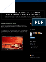 Fender Competition Mustang and Fender Swinger Guitars: Competition Mustang Guitar