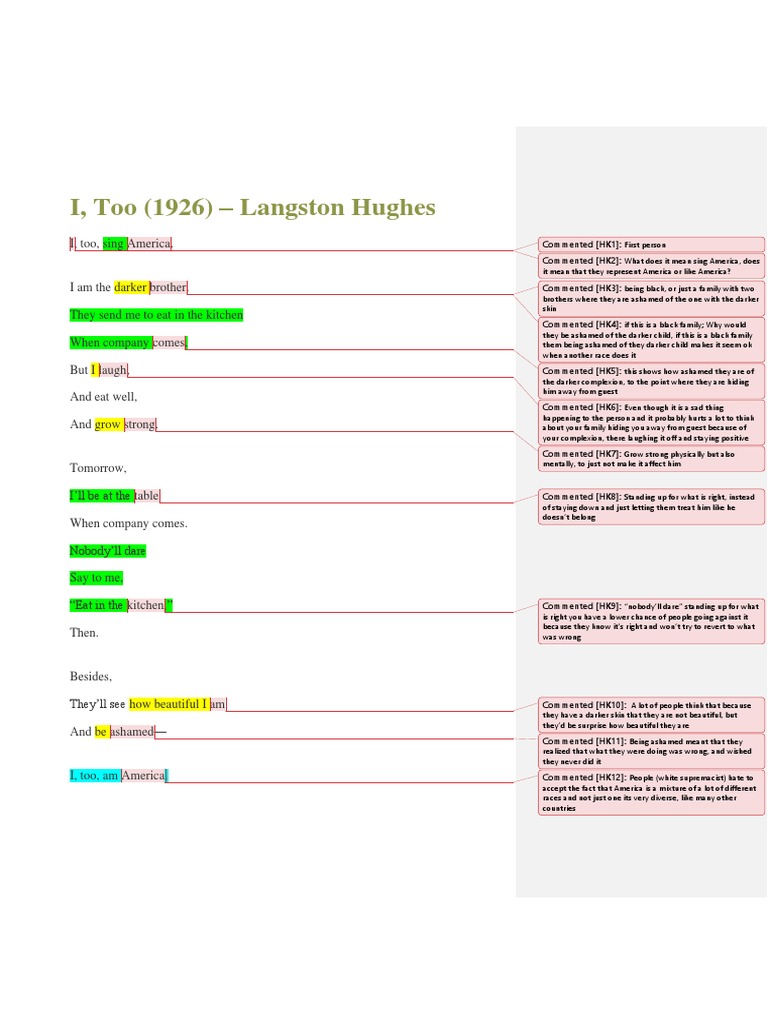 Racial Inequality Poem 2 PDF