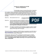 Filing Template - Articles of Organization For LLC (CD 030)