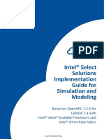 Intel® Select Solutions Implementation Guide For Simulation and Modeling