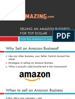 Selling An Amazon Business For Top Dollar: With: Ron Matheson & Jason Guerrettaz