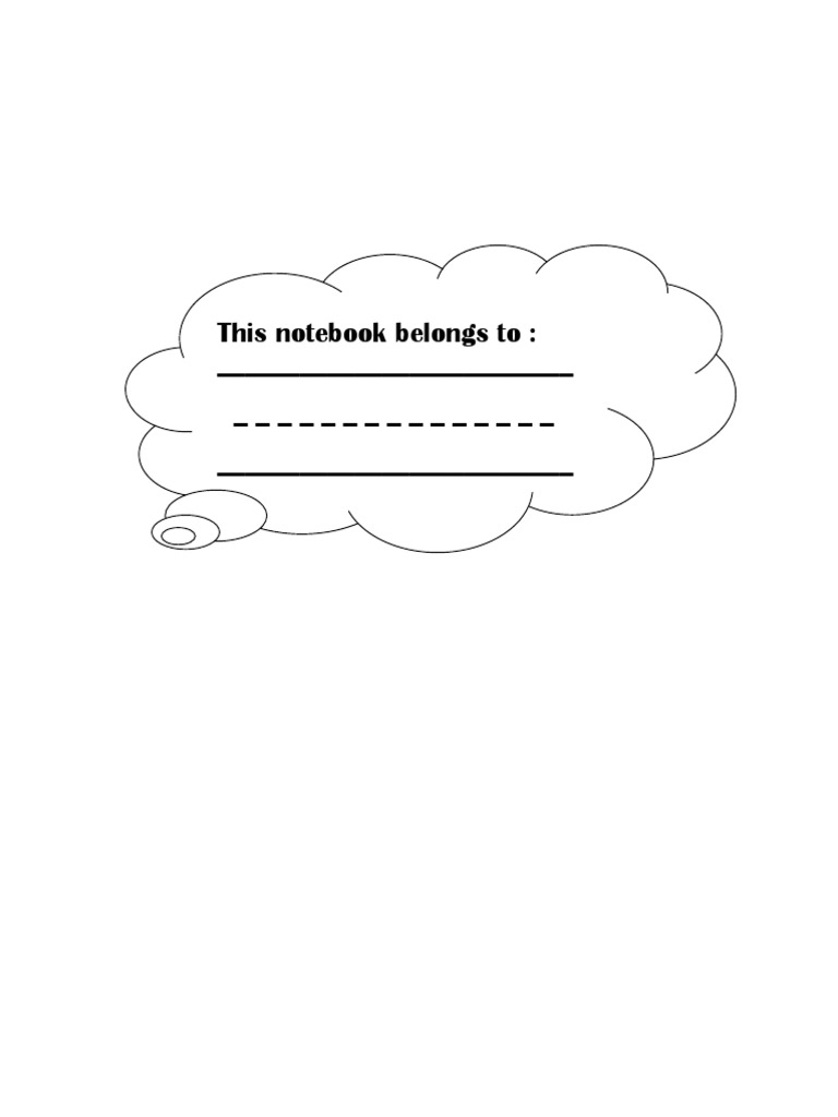 Notebook Ownership Template | PDF