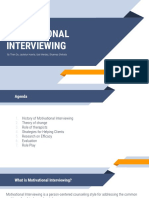 Motivational Interviewing: by Thien Do, Jackelyn Huerta, Itzel Mendez, Shyemaa Shehata