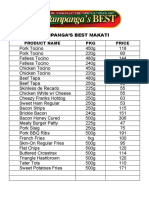 Pampangas Best Price List