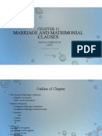 Chapter 11 - Marriage and Matrimonial Clauses