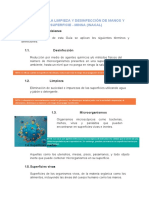 Guía para La Limpieza y Desinfección de Manos y Superficie