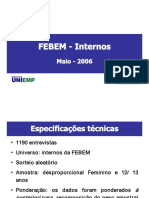 Pesquisa sobre perfil de internos da FEBEM