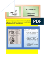 Criterios de evaluación y quéjas de Manolito