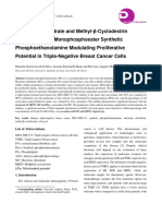 Meclizine Chloridrate and Methyl-β-Cyclodextrin Associated with Monophosphoester Synthetic Phosphoethanolamine Modulating Proliferative Potential in Triple-Negative Breast Cancer Cells