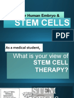 Human Embryo & Stem Cell Debate