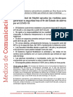 200619 NP CG ORDEN MEDIDAS COMUNIDAD DE MADRID