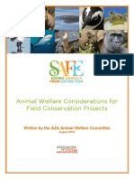 Animal Welfare Considerations For Field Conservation Projects