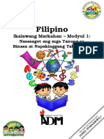 Filipino5 - q2 - Mod1 - Nasasagot Ang Mga Tanong Sa Binasa