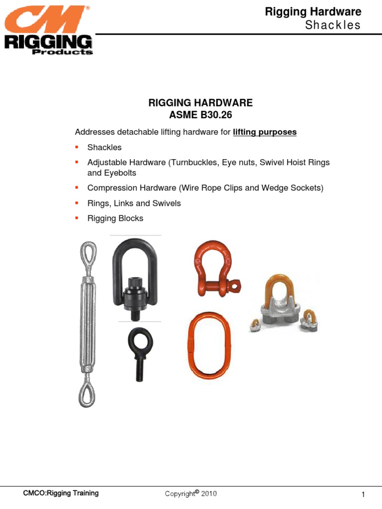 Shackle Marking Information | PDF | Screw | Mechanical Engineering