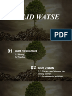 SOLID WASTE MANAGEMENT RESEARCH AND VISION