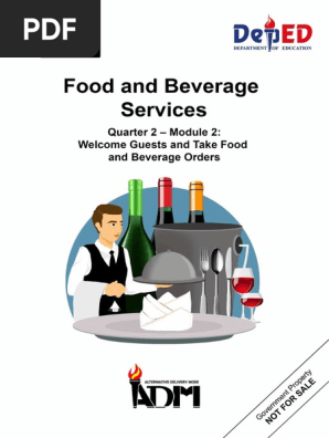 2nd Quarter Module 1 for Food and Beverages11 PDF