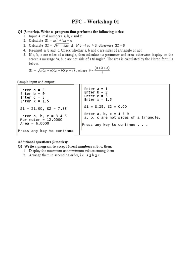 Workshop on Real Number Calculations | PDF