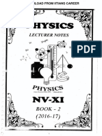 Nitin Vijay (NV) Sir 11TH Class Physics Notes Part-2 Iitians Career PDF