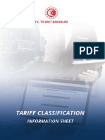 Tariff Classification: Information Sheet