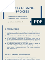 Family Nursing Process: A. Family Health Assessment B. Family Nursing Diagnosis