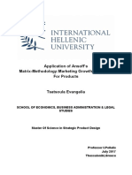 Dissertation - Application of Ansoff%u2019s Matrix-Methodology - Marketing Growth Strategies For Products