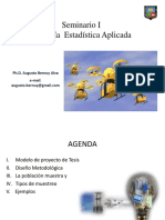 Seminario I Maestría Estadística Aplicada: Ph.D. Augusto Bernuy Alva E-Mail