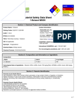 Material Safety Data Sheet for 1-Butanol