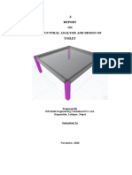 Structural Analysis and Design of Toilet Report