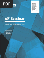 AP Seminar CED 2020 PDF