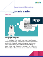 Writing Made Easier: Embedding Evidence and Elaborating