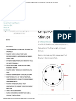 Calculation - Cutting Length of Circular Stirrups - Tutorials Tips Civil Engineer PDF