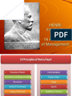 Henri Fayol'S 14 Principles of Management