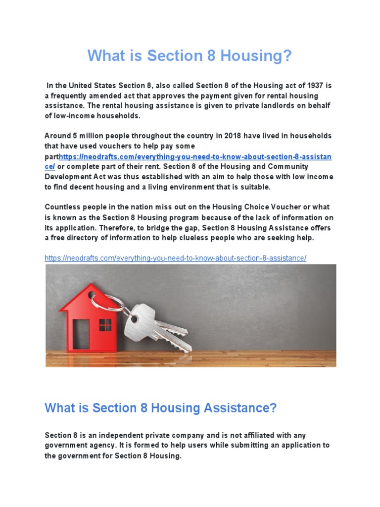 Understanding Section 8 Housing Assistance | PDF | Section 8 (Housing ...