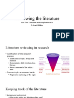 Literature Reviewing Research Process