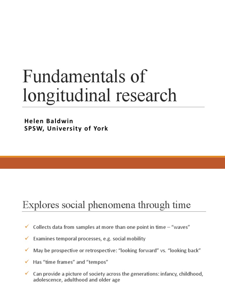 Longitudinal Research Design 202021 Fundamentals PDF Cohort