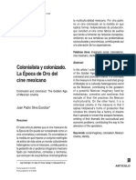 Colonialista y Colonizado. La Época de Oro Del Cine Mexicano