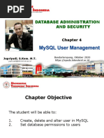 Pertemuan 4 MySQL User Management