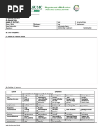 OPD Pediatric History Form