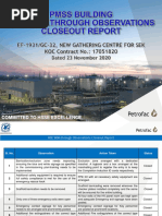 PMSS Building Walkthrough HSE Observations Closeout
