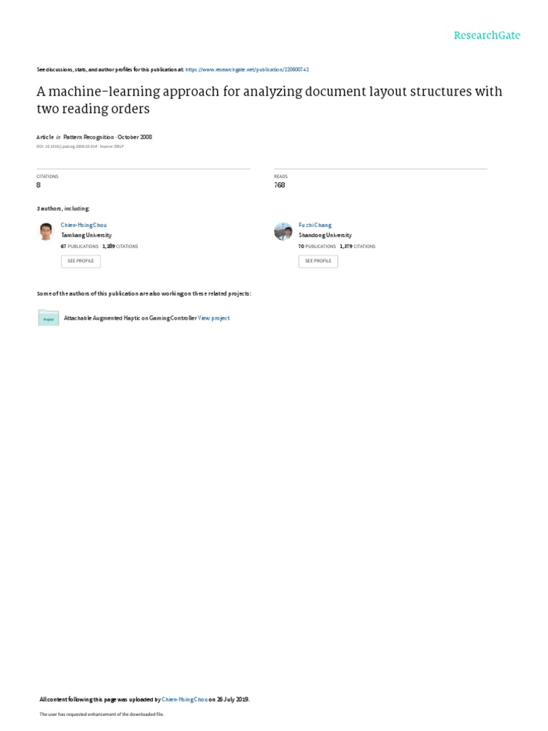 A Machine-Learning Approach For Analyzing Document | PDF | Support ...
