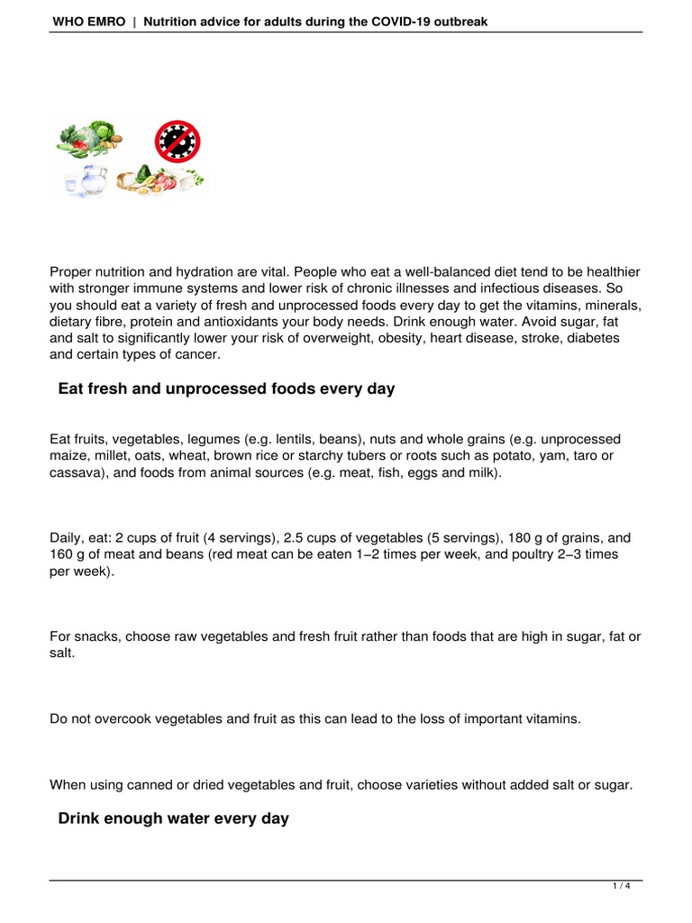 Eat Fresh and Unprocessed Foods Every Day | PDF | Vegetables | Fat