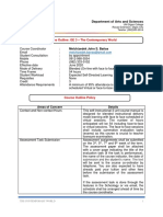 The Contemporary World Module (Ge 3)