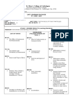 St. Mary's College of Catbalogan: Unit Learning Package S.Y. 2020 - 2021