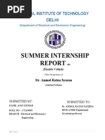 Summer Internship: National Institute of Technology Delhi