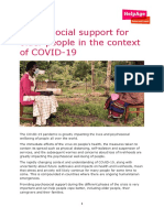 Covid19 Psychosocial Guidelines For Older People